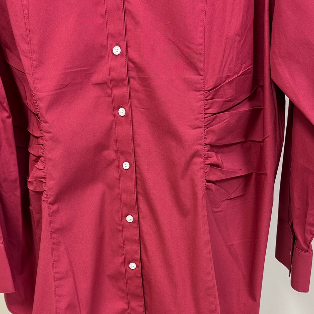 Talbots Rust Colored Button-Up Blouse NWT - image 2